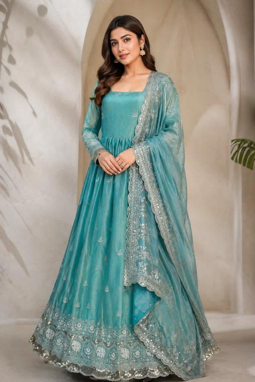 Sky blue Traditional lehenga choli market in Pune